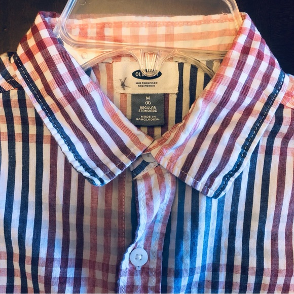 Boys button down short sleeve shirt lot. Size 8 - Picture 4 of 7